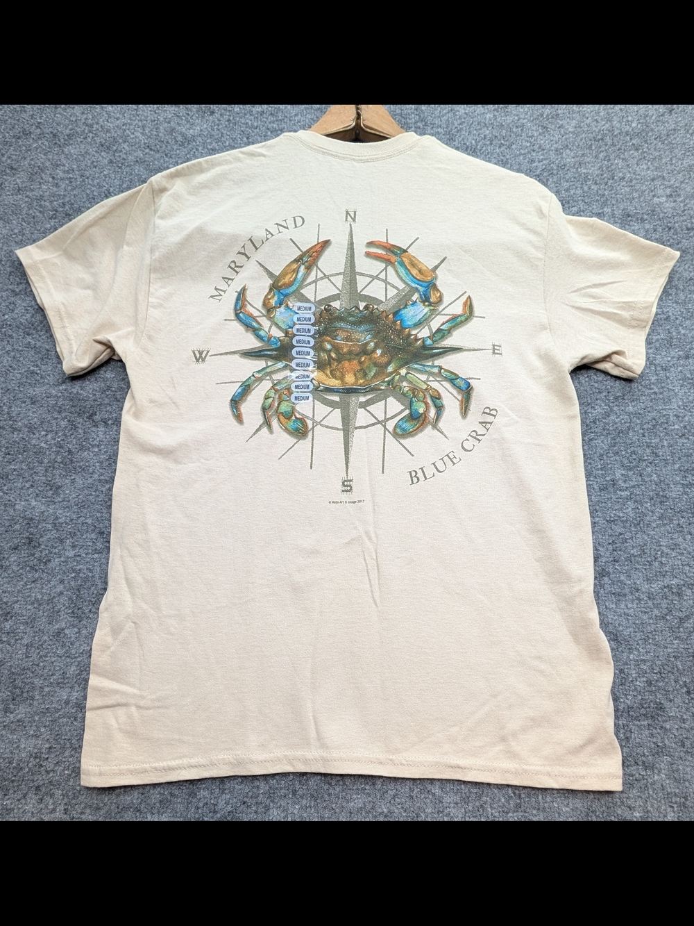 Maryland My Maryland Blue Crab Men's Medium T-Shirt